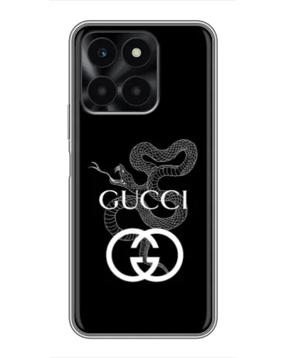 Чехол для Huawei Honor X6a с картинкой «Gucci — серебряная змея» Чехол для Huawei Honor X6a с картинкой «Gucci — серебряная змея»