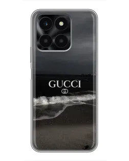 Чехол для Huawei Honor X6a с картинкой «Gucci — морской прибой»