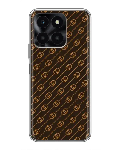 Чехол для Huawei Honor X6a с картинкой «Gucci — золотые диагонали» Чехол для Huawei Honor X6a с картинкой «Gucci — золотые диагонали»
