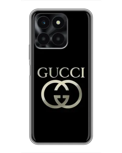 Чехол для Huawei Honor X6a с картинкой «Gucci — золото на черном» Чехол для Huawei Honor X6a с картинкой «Gucci — золото на черном»