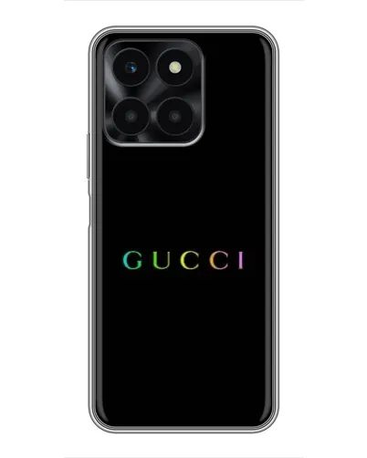 Чехол для Huawei Honor X6a с картинкой «Gucci — неоновый минимализм» Чехол для Huawei Honor X6a с картинкой «Gucci — неоновый минимализм»