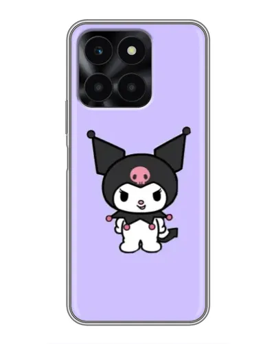 Чехол для Huawei Honor X6a с картинкой «Kuromi — нежный фиолетовый»
