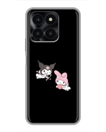 Чехол для Huawei Honor X6a с картинкой «My Melody и Kuromi»