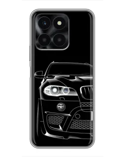 Чехол для Huawei Honor X6a с картинкой «Темный силуэт BMW»