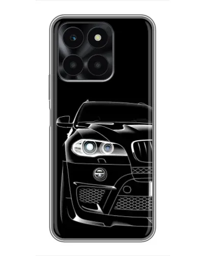 Чехол для Huawei Honor X6a с картинкой «Темный силуэт BMW» Чехол для Huawei Honor X6a с картинкой «Темный силуэт BMW»