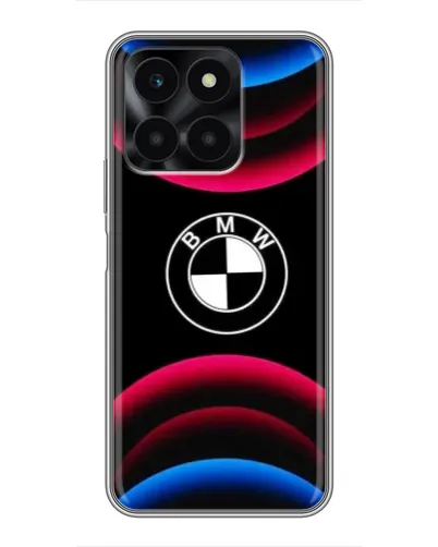 Чехол для Huawei Honor X6a с картинкой «Логотип BMW и неоновые дуги» Чехол для Huawei Honor X6a с картинкой «Логотип BMW и неоновые дуги»