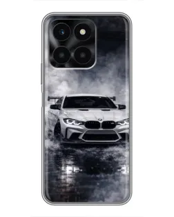 Чехол для Huawei Honor X6a с картинкой «BMW сквозь туман»