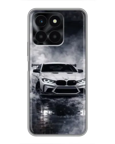 Чехол для Huawei Honor X6a с картинкой «BMW сквозь туман» Чехол для Huawei Honor X6a с картинкой «BMW сквозь туман»