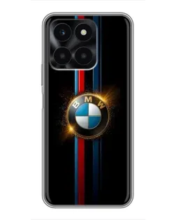 Чехол для Huawei Honor X6a с картинкой «BMW M-Power неон»