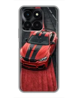 Чехол для Huawei Honor X6a с картинкой «BMW на красной дорожке»