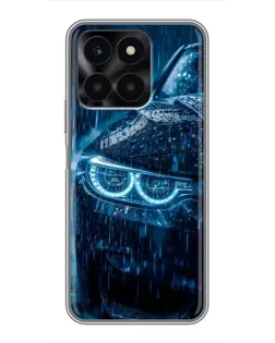 Чехол для Huawei Honor X6a с картинкой «BMW под дождем»