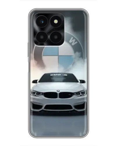 Чехол для Huawei Honor X6a с картинкой «BMW в белом дыму» Чехол для Huawei Honor X6a с картинкой «BMW в белом дыму»