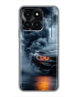 Чехол для Huawei Honor X6a с картинкой «BMW M-Power — абстракция»