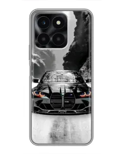 Чехол для Huawei Honor X6a с картинкой «BMW — акварельный дрифт»