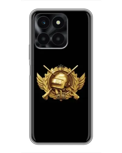 Чехол для Huawei Honor X6a с картинкой «PUBG — оранжевый градиент»