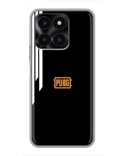 Чехол для Huawei Honor X6a с картинкой «PUBG — вертикальные линии»