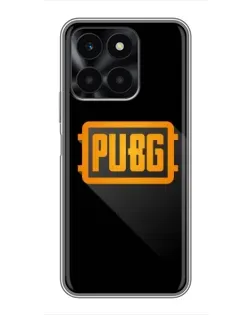 Чехол для Huawei Honor X6a с картинкой «PUBG — рамка лого»