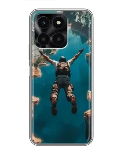 Чехол для Huawei Honor X6a с картинкой «PUBG — свободное падение»