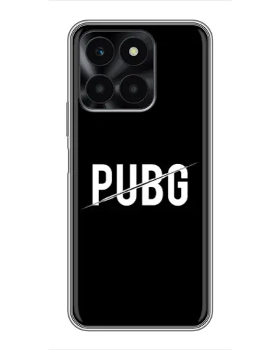 Чехол для Huawei Honor X6a с картинкой «PUBG — белый логотип»