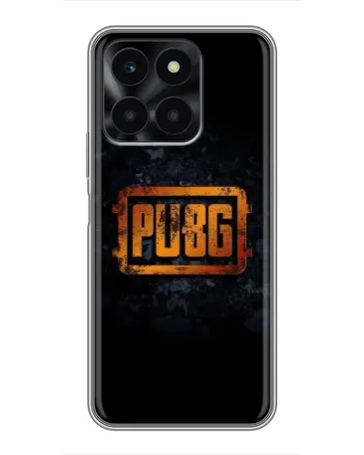 Чехол для Huawei Honor X6a с картинкой «PUBG — золотой логотип»