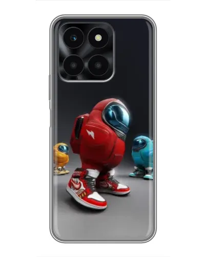 Чехол для Huawei Honor X6a с картинкой «Among Us — 3D стиль»