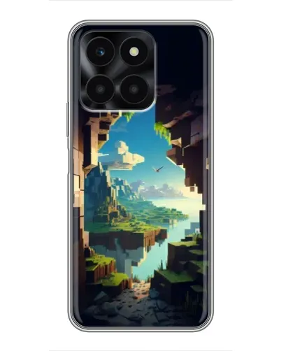 Чехол для Huawei Honor X6a с картинкой «Вид из пещеры»