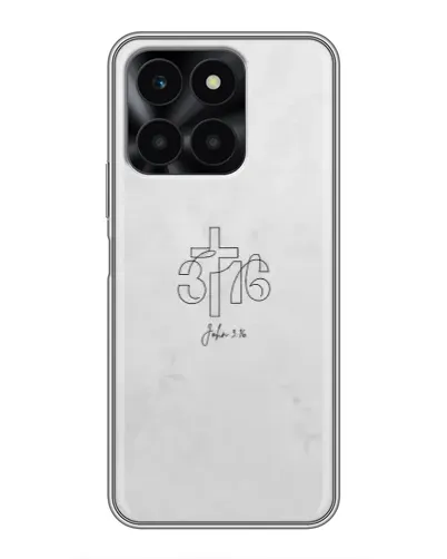 Чехол для Huawei Honor X6a с картинкой «Иоанна 3:16 Крест»