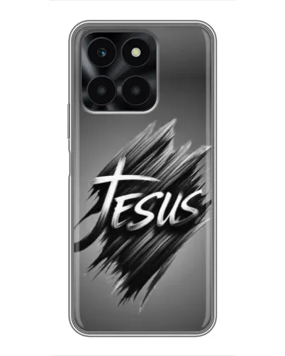 Чехол для Huawei Honor X6a с картинкой «Надпись Jesus Graffiti»