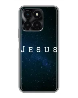 Чехол для Huawei Honor X6a с картинкой «Звездное небо Jesus»