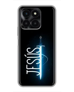 Чехол для Huawei Honor X6a с картинкой «Меч Духа Jesus»