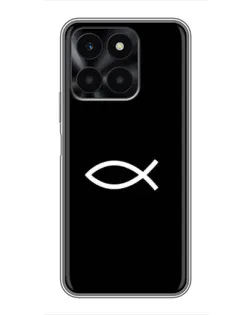 Чохол для Huawei Honor X6a з картинкою «Символ риби Jesus»