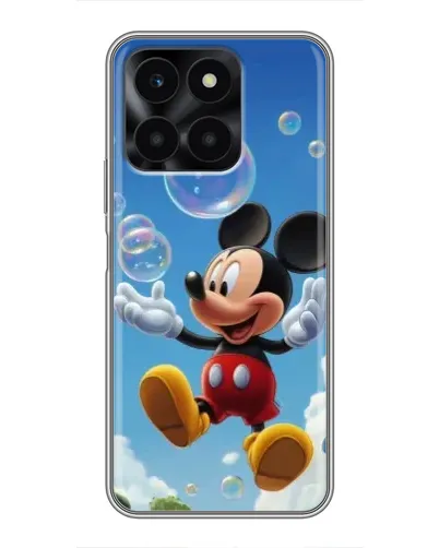 Чехол для Huawei Honor X6a с картинкой «Mickey и мыльные пузыри»