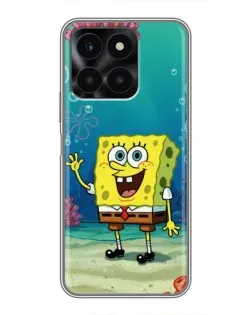 Чехол для Huawei Honor X6a с картинкой «Подводный привет»