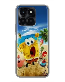 Чехол для Huawei Honor X6a с картинкой «Развлечения на пляже»