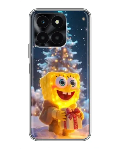 Чехол для Huawei Honor X6a с картинкой «Рождественский Спанч Боб» Чехол для Huawei Honor X6a с картинкой «Рождественский Спанч Боб»