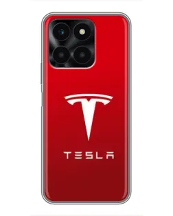 Чехол для Huawei Honor X6a с картинкой «Tesla Red Classic»