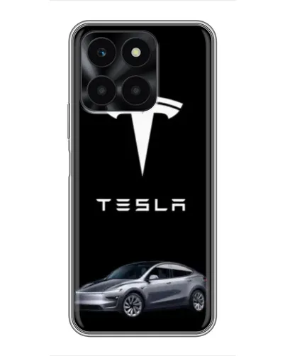 Чехол для Huawei Honor X6a с картинкой «Tesla Model Y»