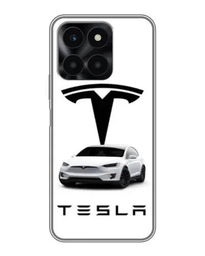Чехол для Huawei Honor X6a с картинкой «Tesla White Style»