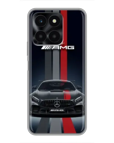 Чехол для Huawei Honor X6a с картинкой «Mercedes — белый карбон» Чехол для Huawei Honor X6a с картинкой «Mercedes — белый карбон»