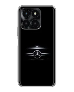 Чехол для Huawei Honor X6a с картинкой «Mercedes — абстрактные линии»