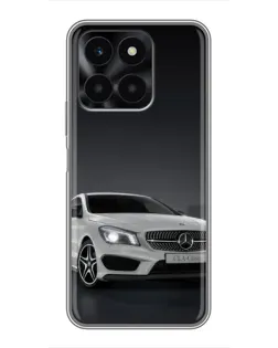 Чехол для Huawei Honor X6a с картинкой «Mercedes AMG GT Silver»