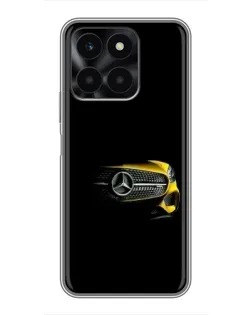 Чехол для Huawei Honor X6a с картинкой «Mercedes — ретро стиль»