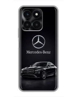 Чехол для Huawei Honor X6a с картинкой «Mercedes — решетка радиатора»