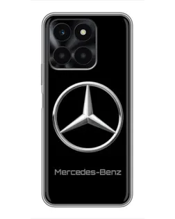 Чехол для Huawei Honor X6a с картинкой «Mercedes Silver Logo»