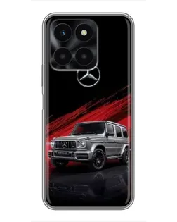 Чехол для Huawei Honor X6a с картинкой «Mercedes G-Class красный»