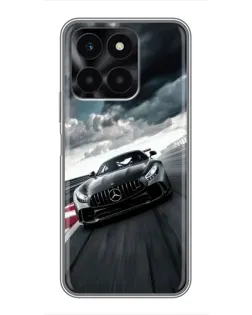 Чехол для Huawei Honor X6a с картинкой «Гоночный Mercedes AMG»