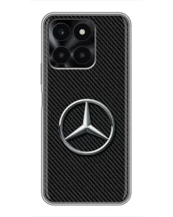 Чохол для Huawei Honor X6a з картинкою «Карбоновий Mercedes стиль»