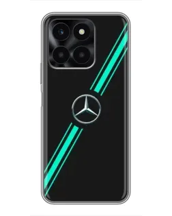 Чохол для Huawei Honor X6a з картинкою «Спортивні лінії Mercedes»