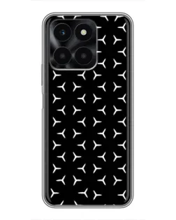 Чохол для Huawei Honor X6a з картинкою «Mercedes паттерн зірок»