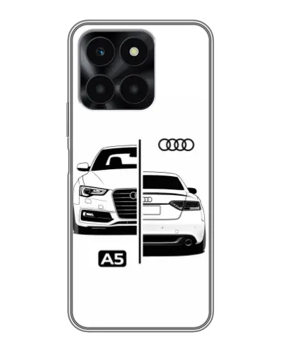 Чехол для Huawei Honor X6a с картинкой «Audi — контрастный дизайн» Чехол для Huawei Honor X6a с картинкой «Audi — контрастный дизайн»